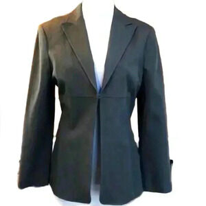 The Limited Stretch Women's Classic Rayon Polyester Blend Spandex Grey Blazer M